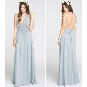 Show Me Your MUMU Luna Halter Maxi Long Dress XL Bridesmaid Regency Sexy
